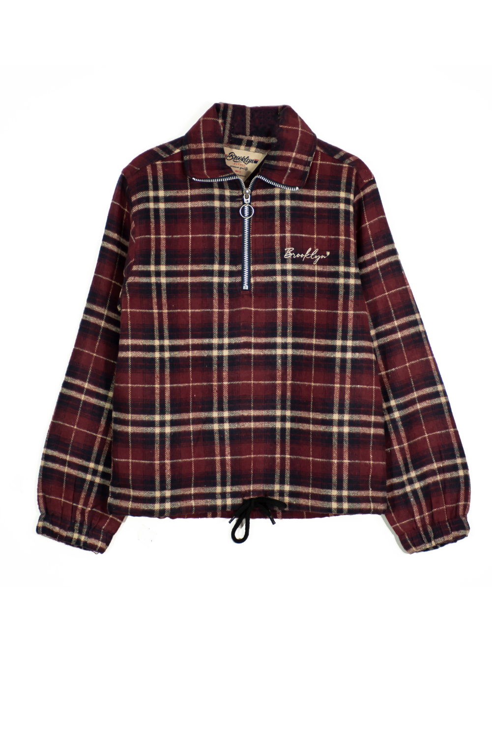 Brooklyn Plaid Pullover Jacket