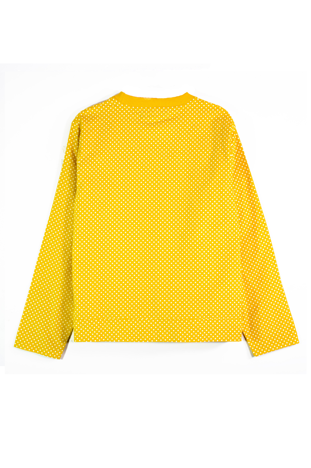 Polka Dot Tie-Front Top - Yellow