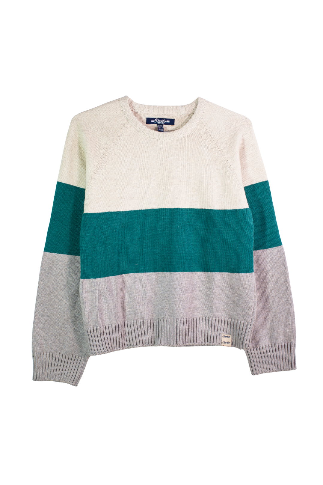 Color Block Sweater - Teal