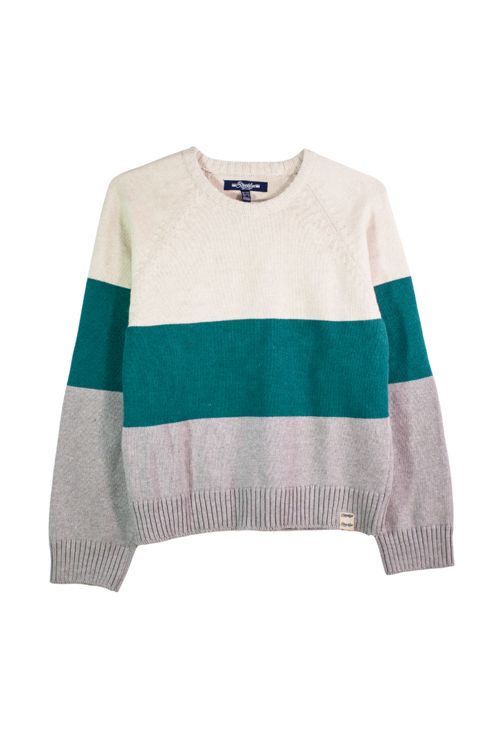 Color Block Sweater - Teal