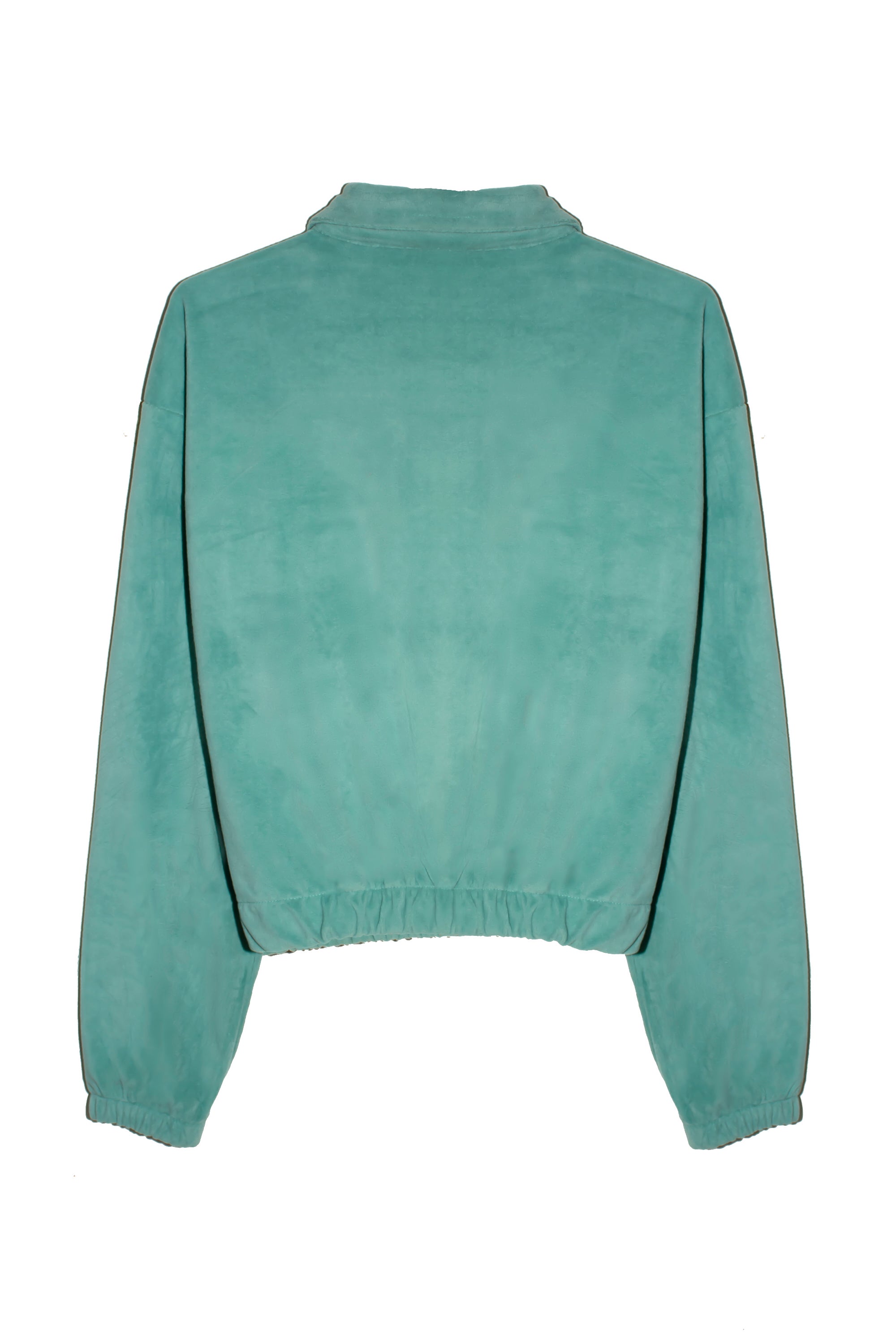 Women's Sage Green Cropped Shirt Jacket