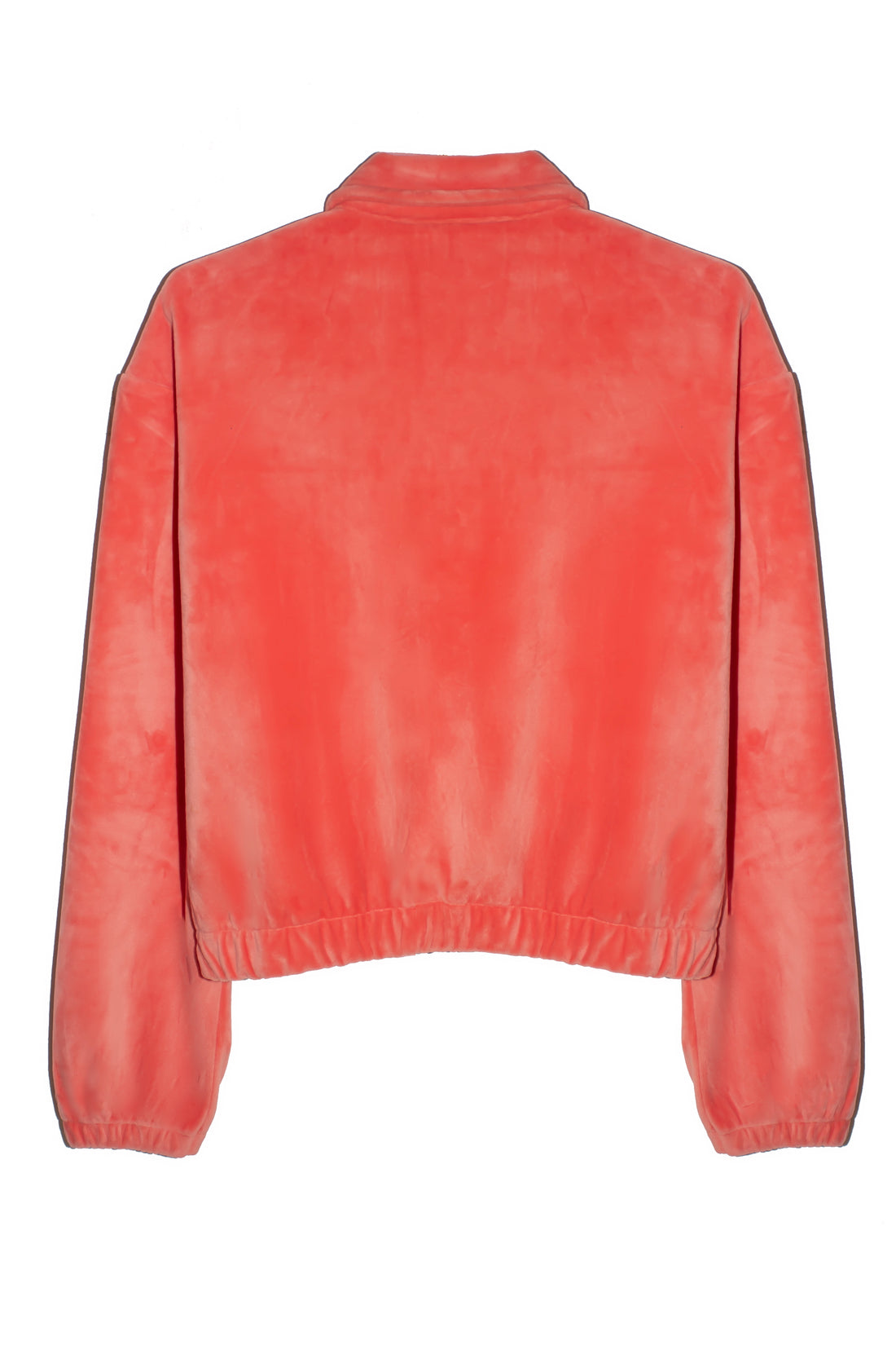 Women's Coral Pink Cropped Shirt Jacket