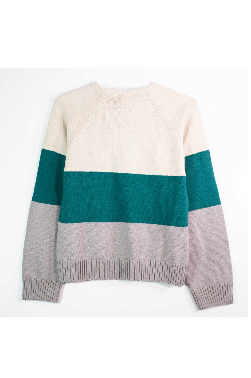 Color Block Sweater - Teal
