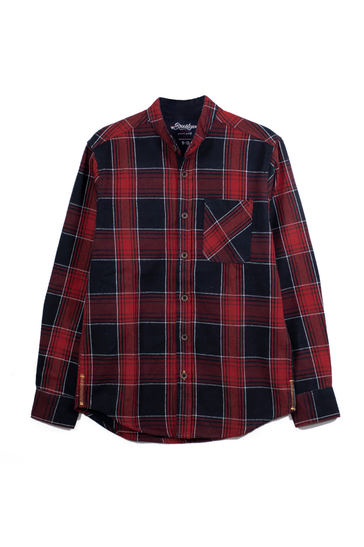 Plaid Flannel Shirt - Red