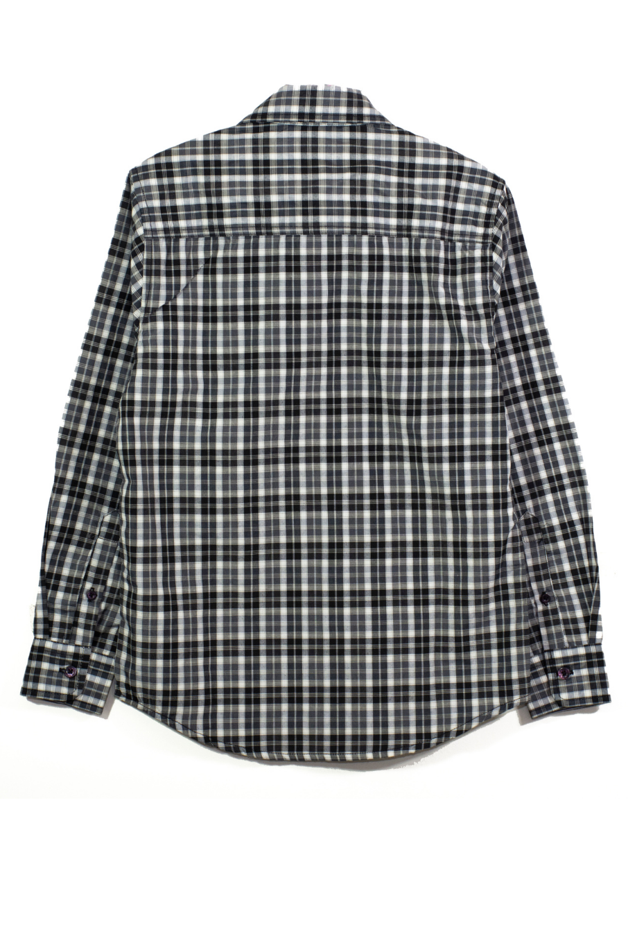 Gingham Check Shirt - Black
