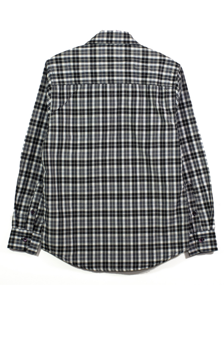 Gingham Check Shirt - Black