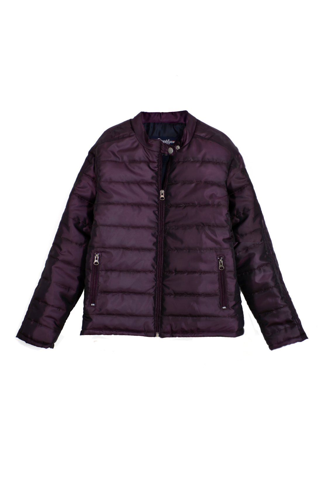 Quilted Puffer Jacket - Purple