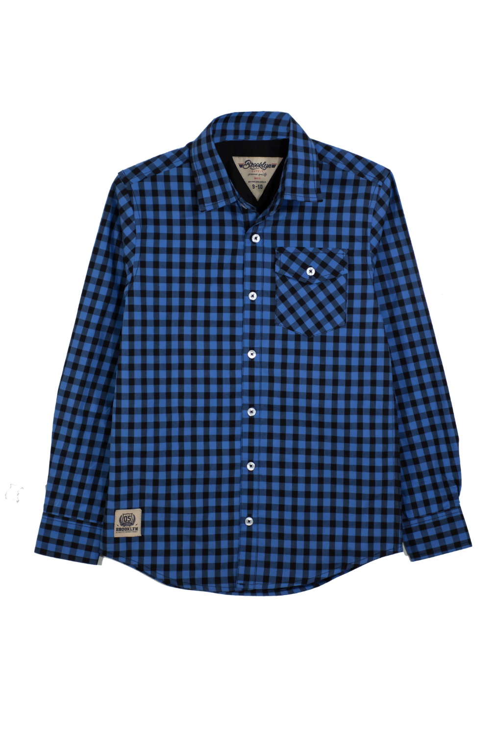 Gingham Check Shirt - Blue