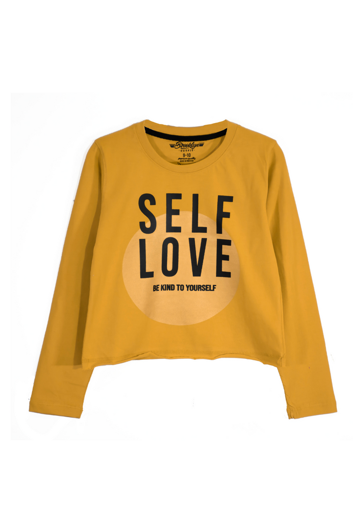 Self Love Graphic Cropped Tee