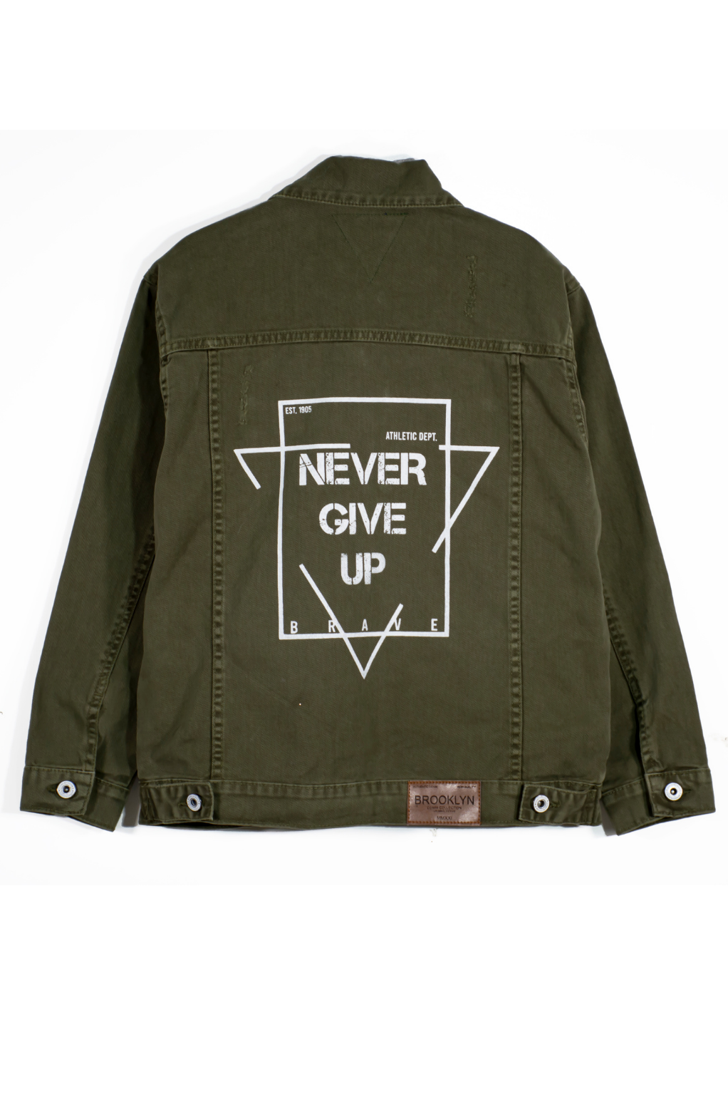 Denim Jacket - Olive Green