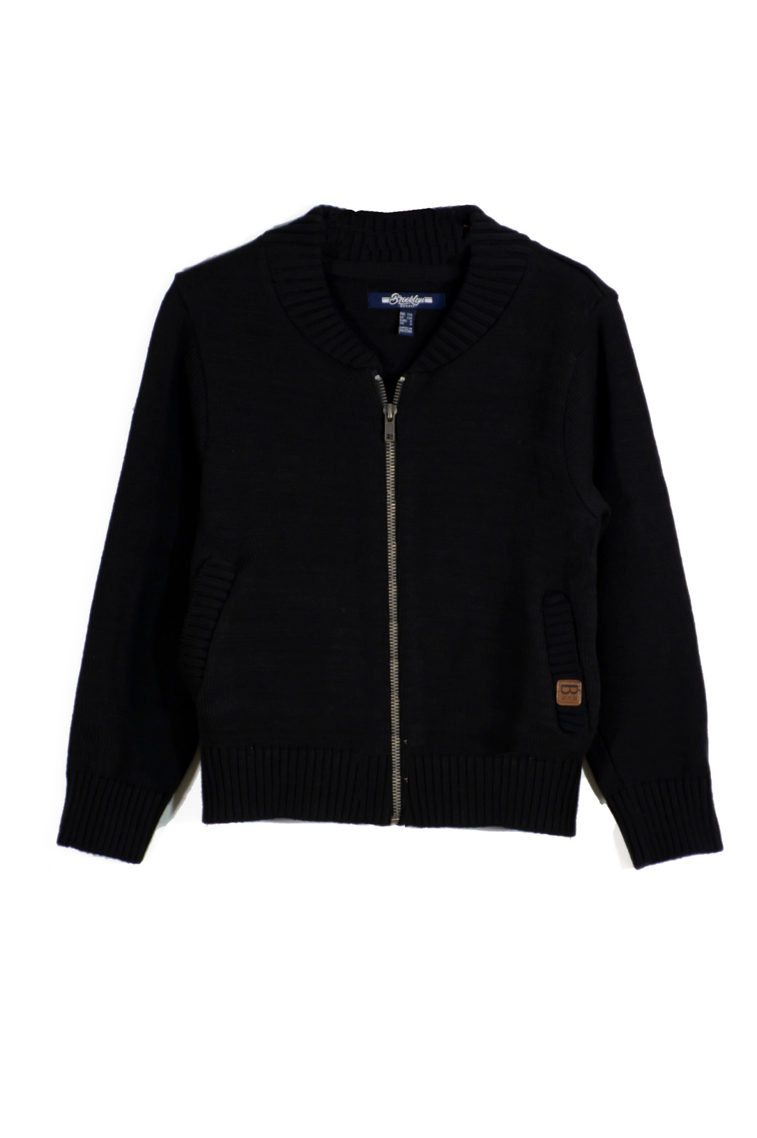 Zip-Up Hoodie Jacket - Black