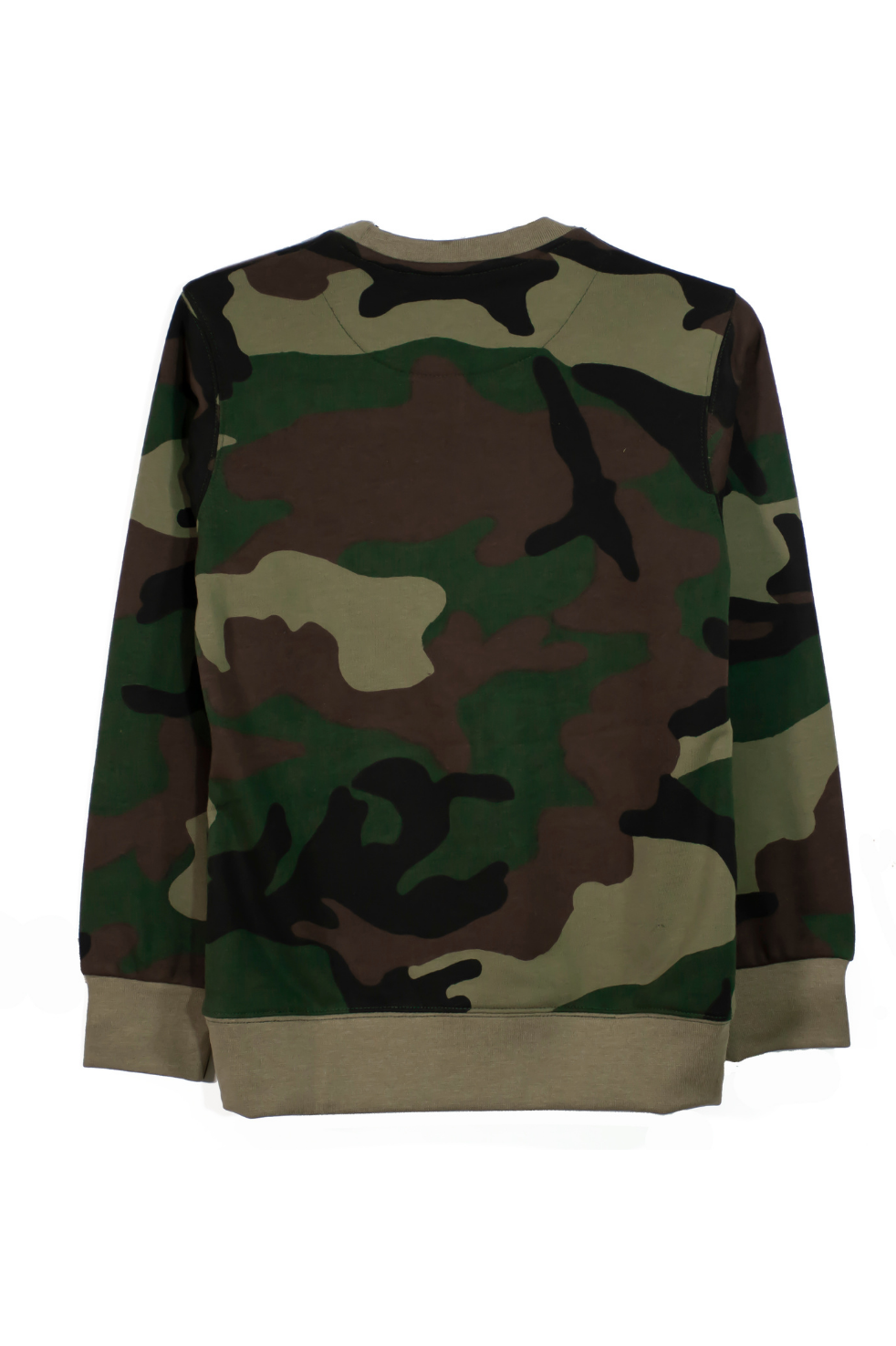Never Give Up Camo Sweatshirt - Army Green