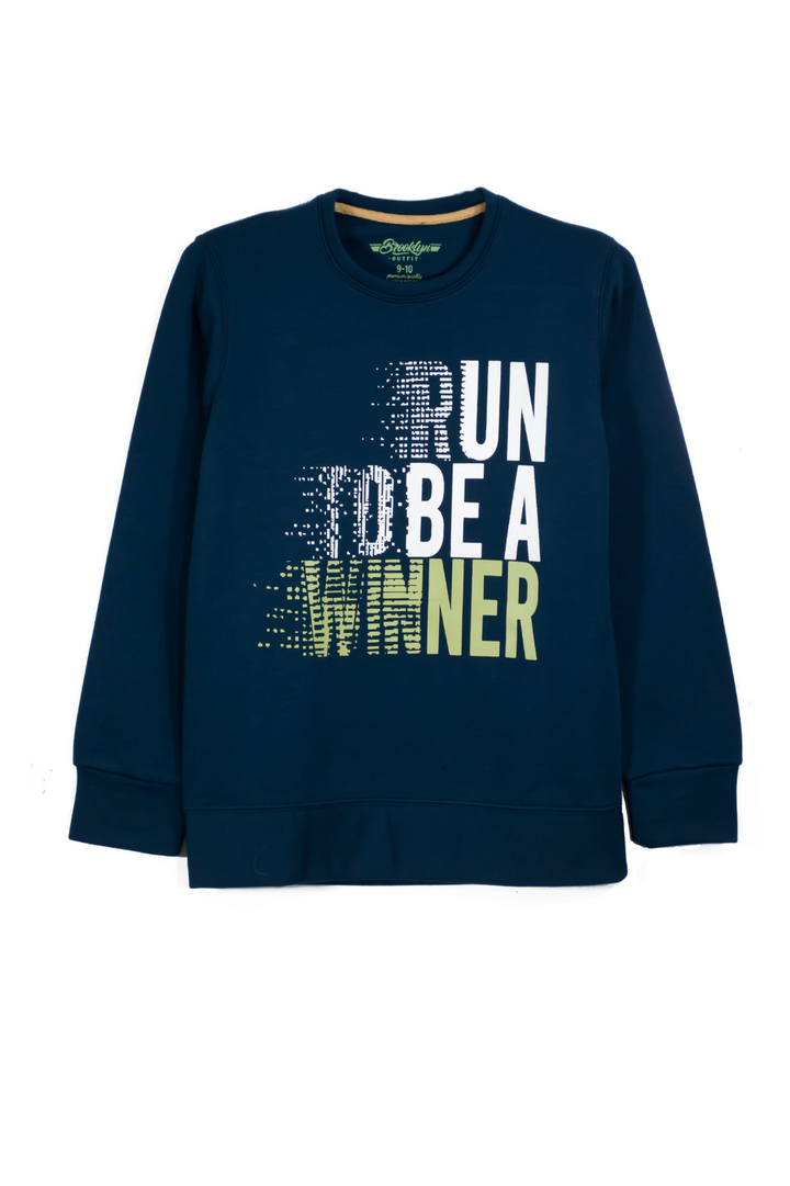 Born to be a Winner Graphic Tee - Navy Blue