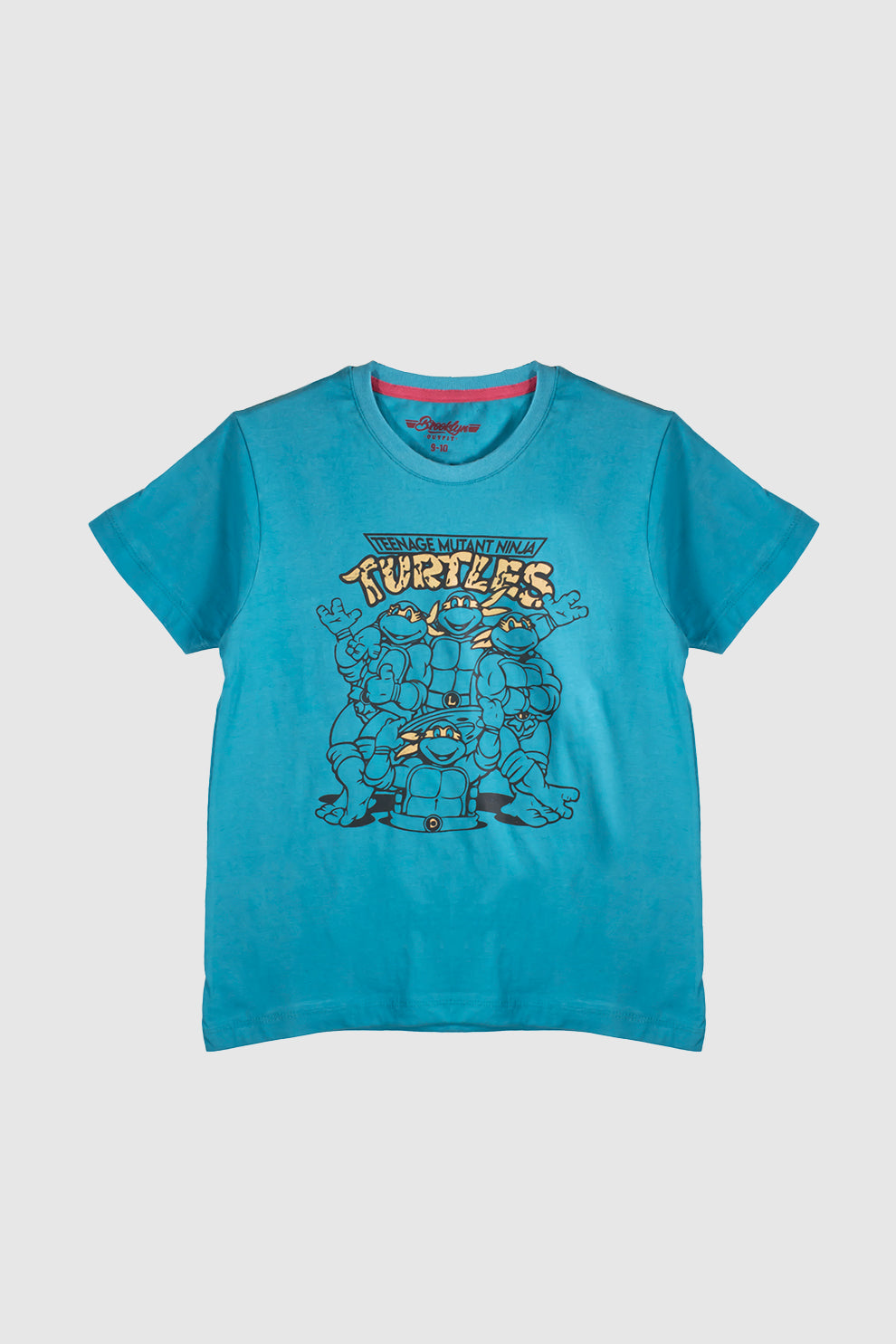 Boys Turquoise T-Shirt With Ninja Turtles Graphics
