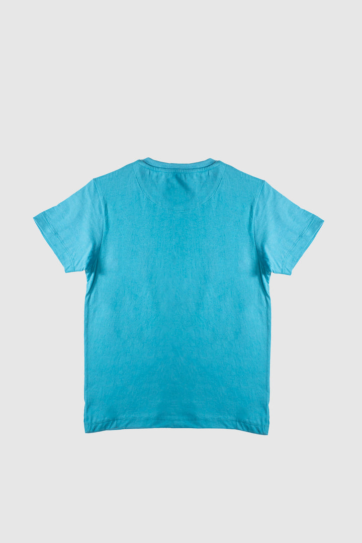 Boys Turquoise T-Shirt With Ninja Turtles Graphics