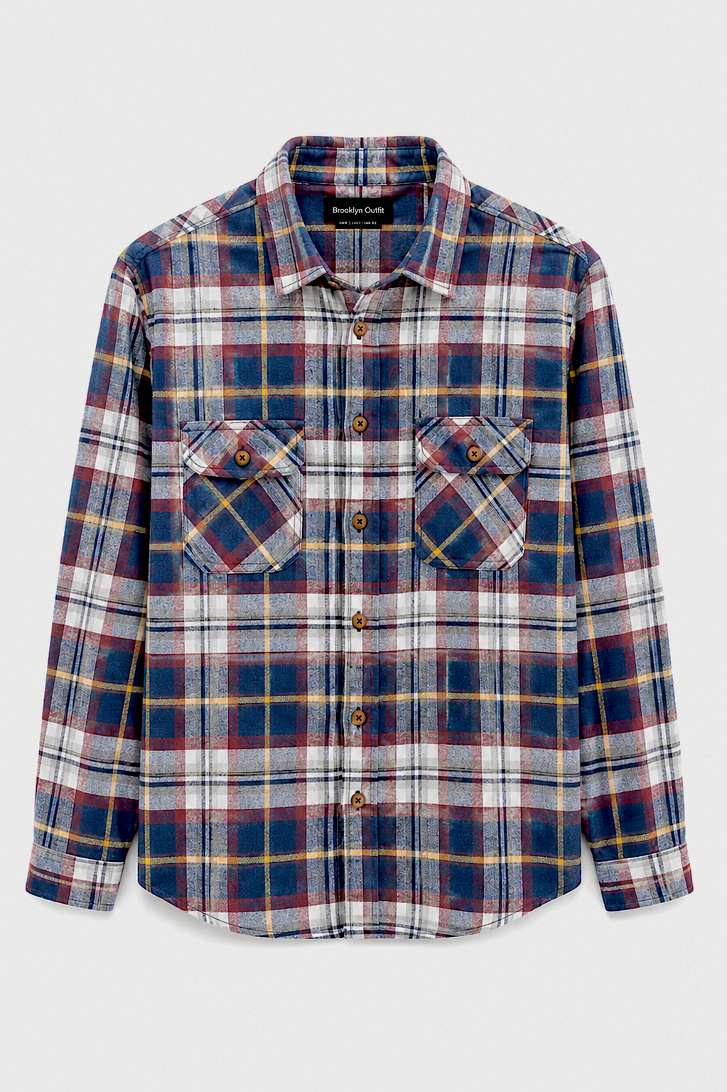 Men's Classic Multi-Color Plaid Flannel Shirt