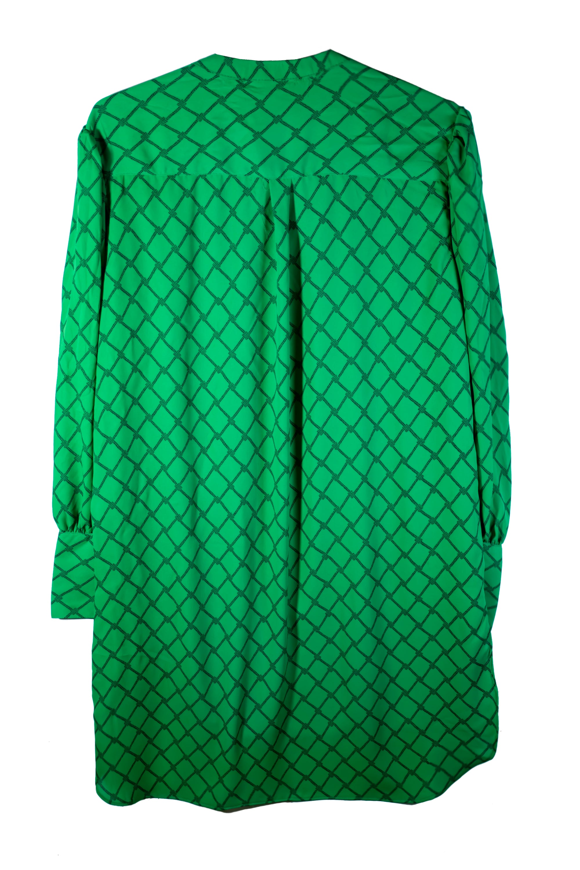 Women Relaxed Fit Viscose Blouse With Banded And Cuff Sleeves