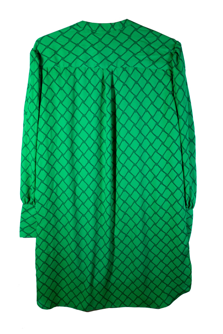 Women Relaxed Fit Viscose Blouse With Banded And Cuff Sleeves