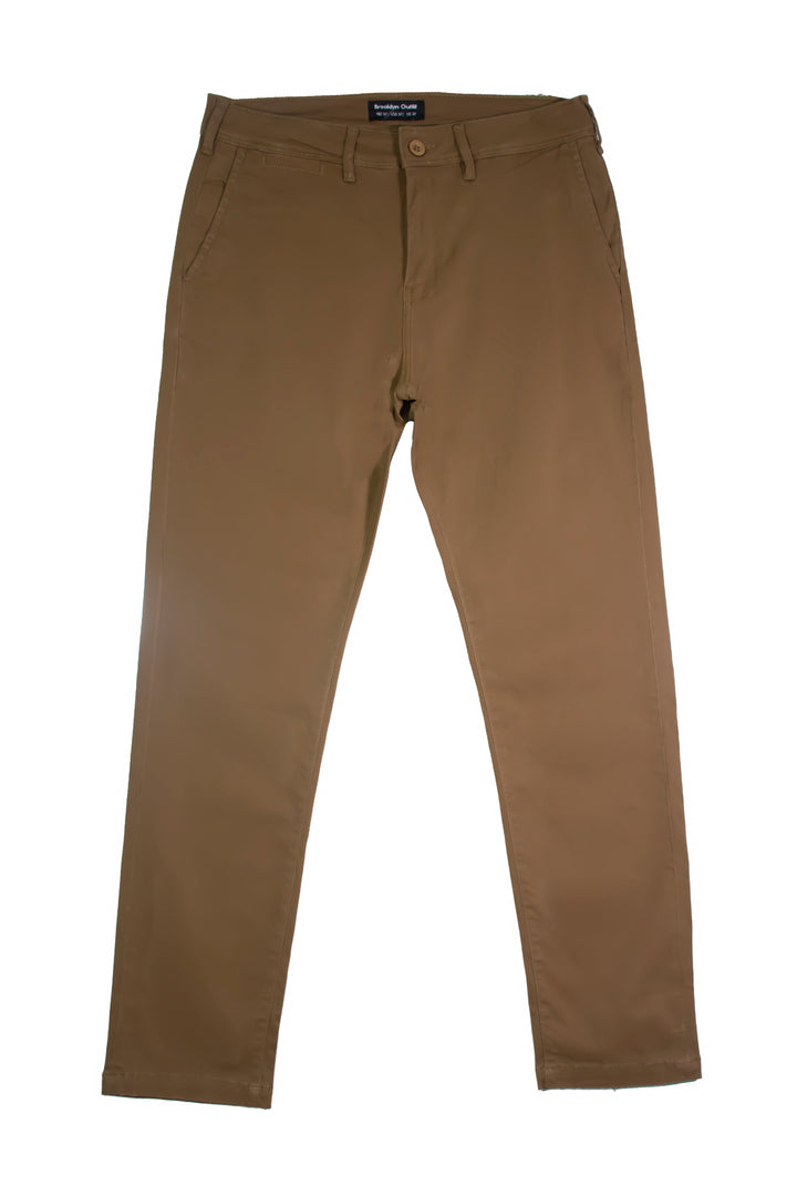 MEN TWILL CHINO-BROWN