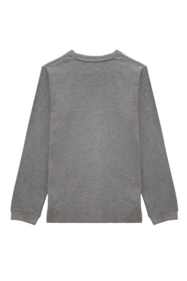 BOYS REGULAR FIT DARK GREY T-SHIRT WITH BKLYN GRAPHICS