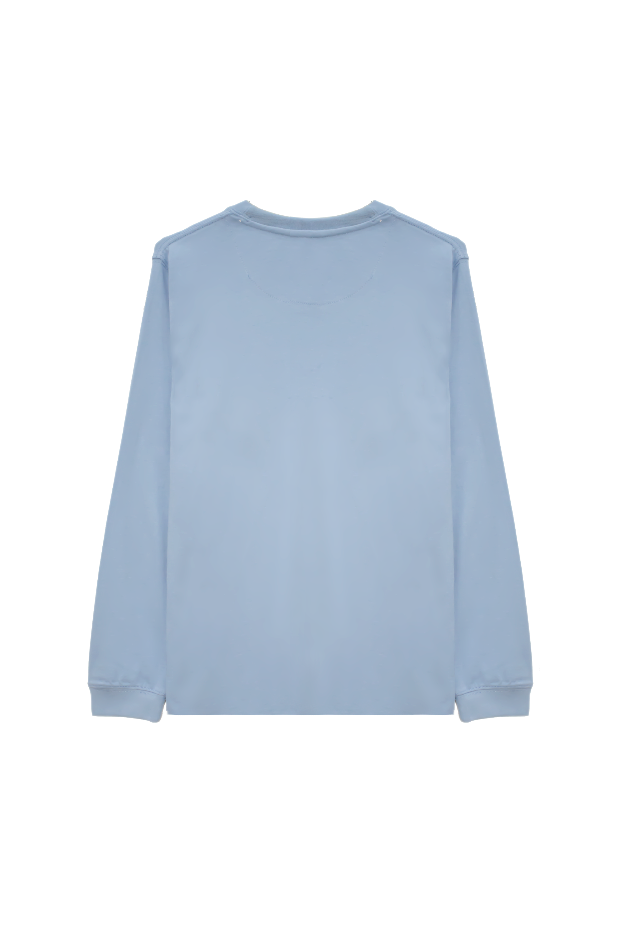 Boys Regular Fit Sky Blue T-Shirt with BN/Lining Statement
