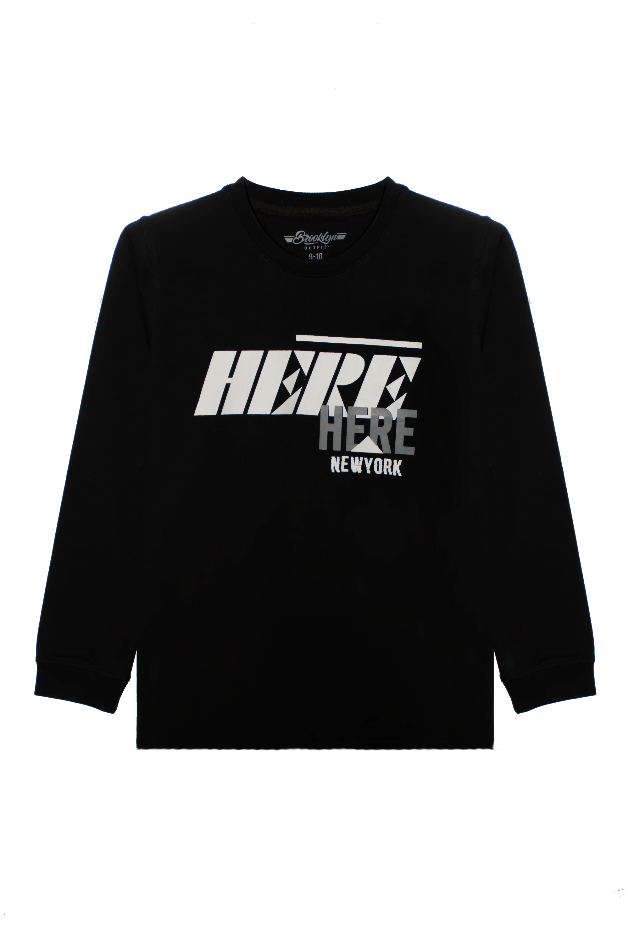 MEN REGULAR FIT BLACK T-SHIRT WITH NEW YORK PRINTING