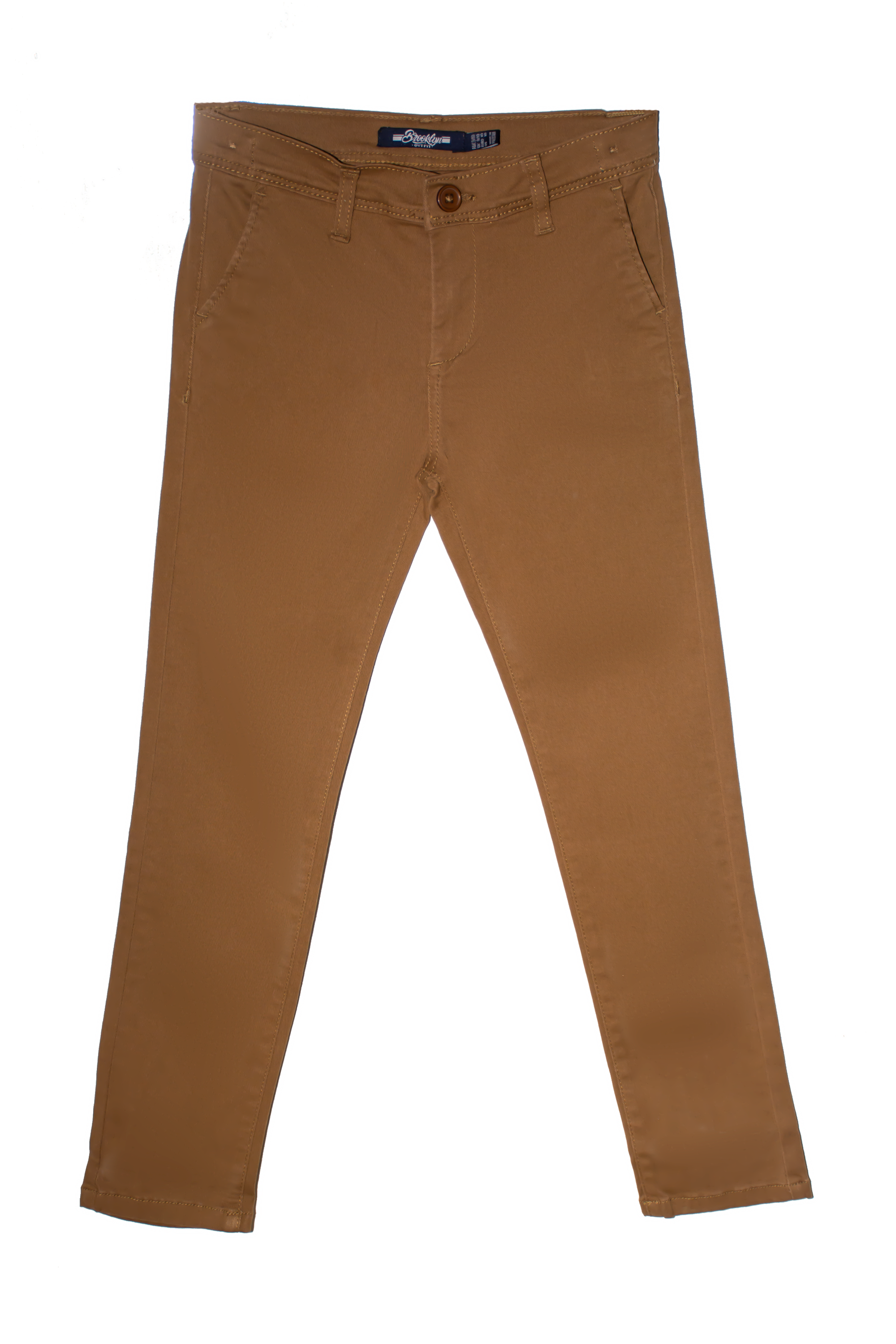 BOYS TWILL CHINO-BROWN