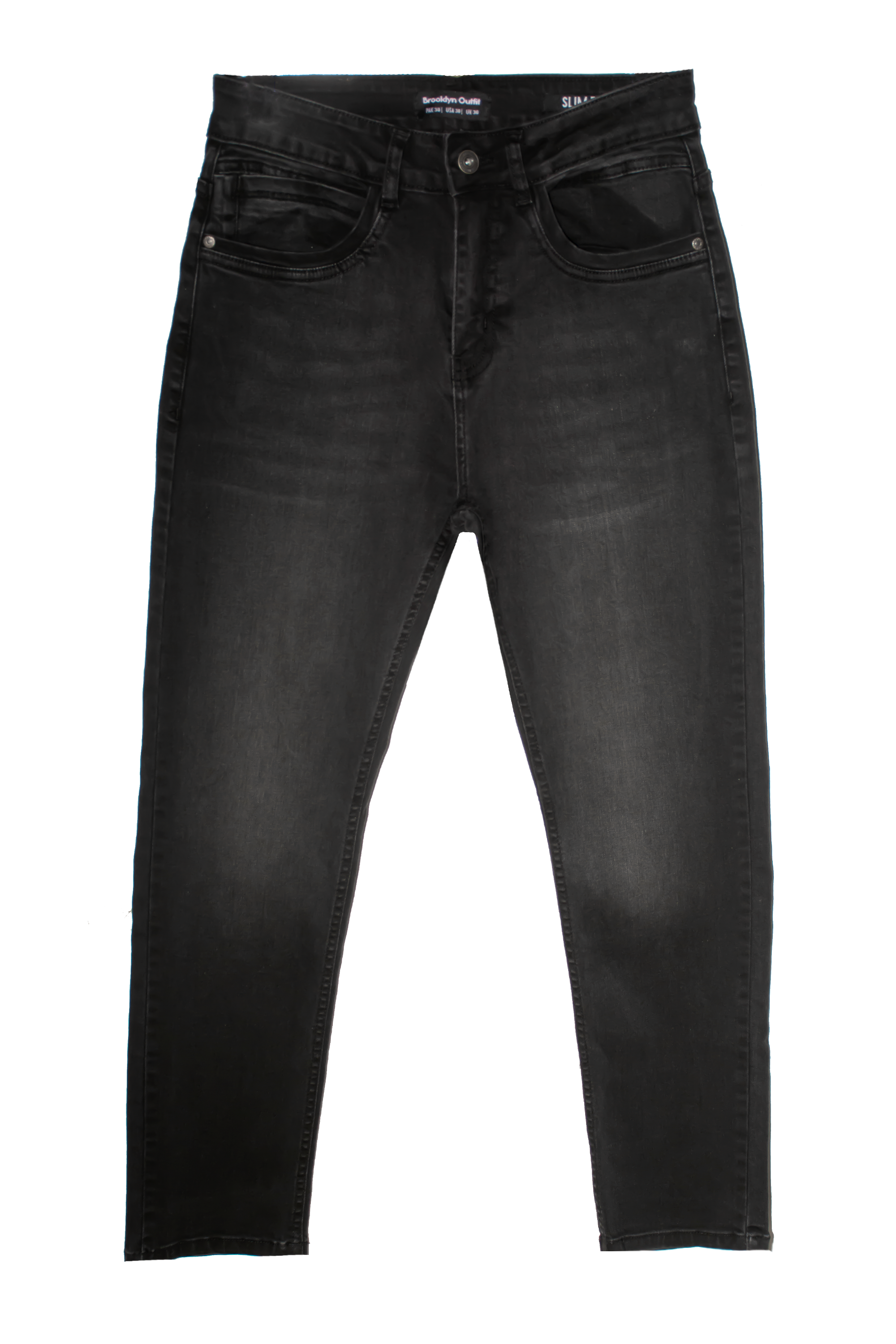 MEN SLIM FIT BLACK WASH JEANS