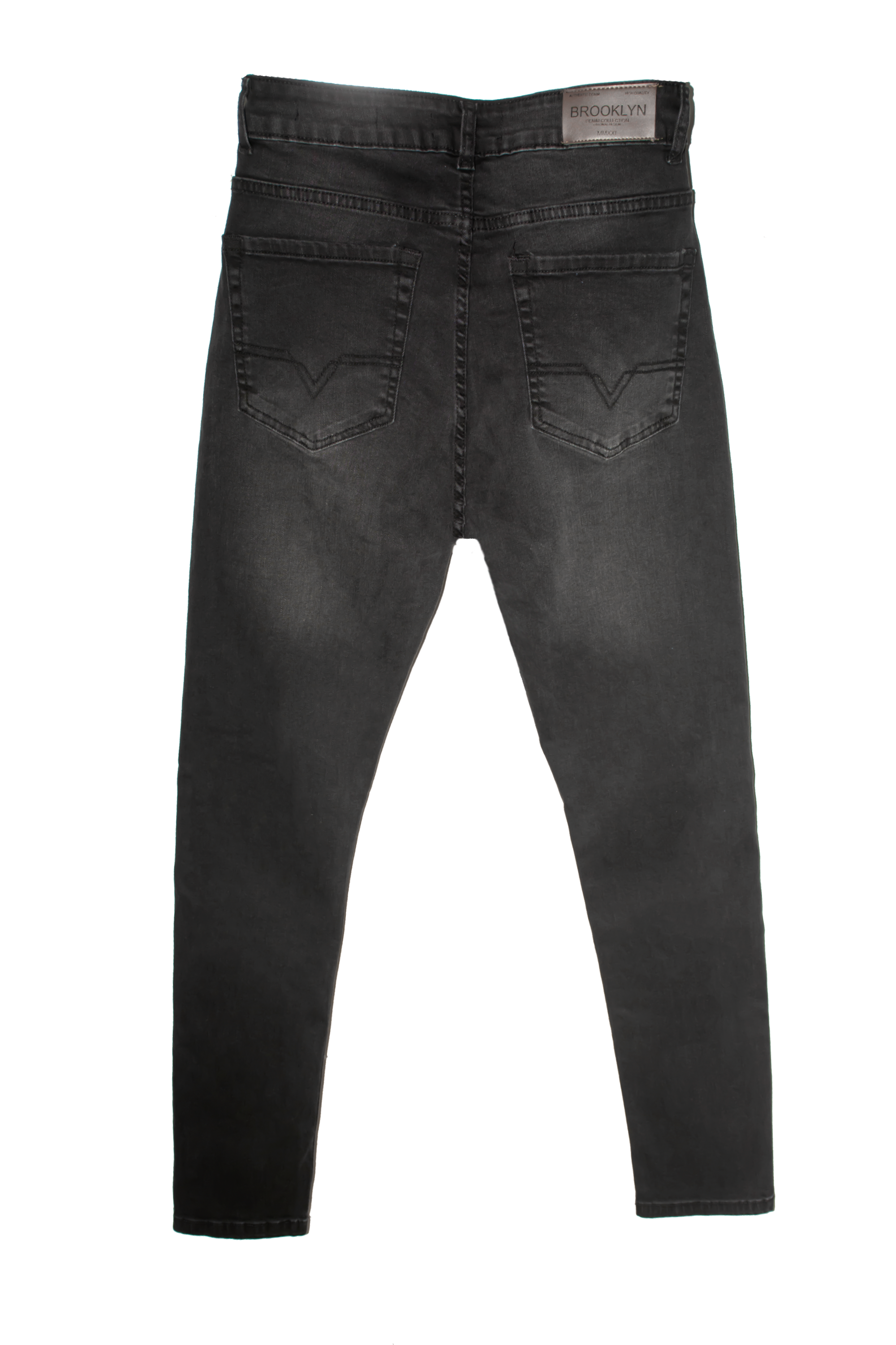 MEN SLIM FIT BLACK WASH JEANS