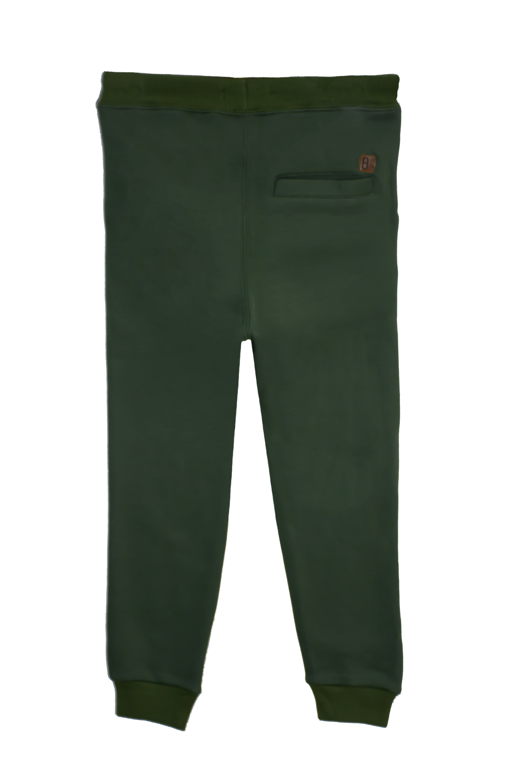 BOYS OLIVE CUT & SEW KNITTED TROUSER