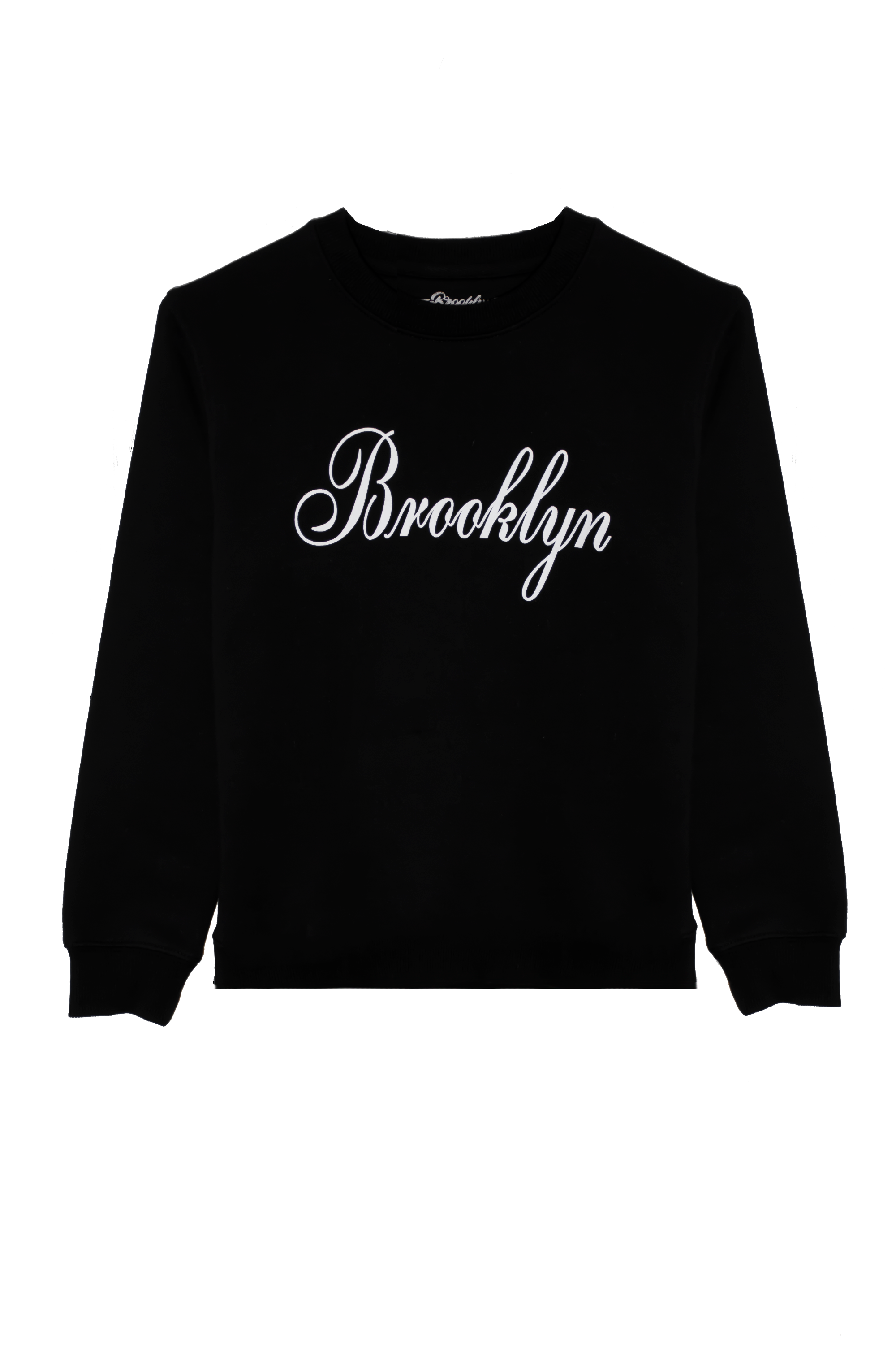 Girls Black Sweatshirt with Brooklyn Printing