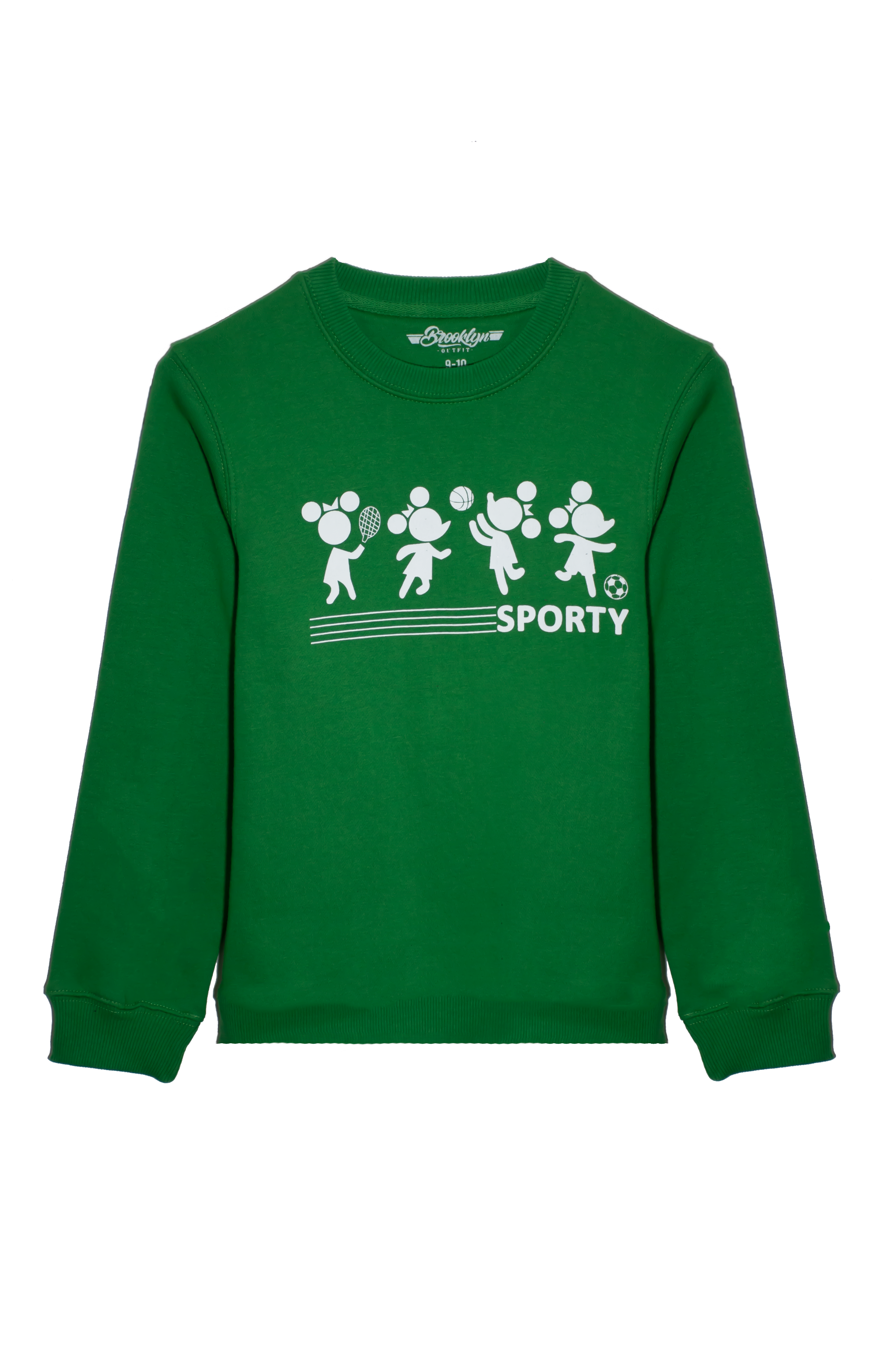 GIRLS SWEATSHIRT WITH SPORTY GRAPHIC