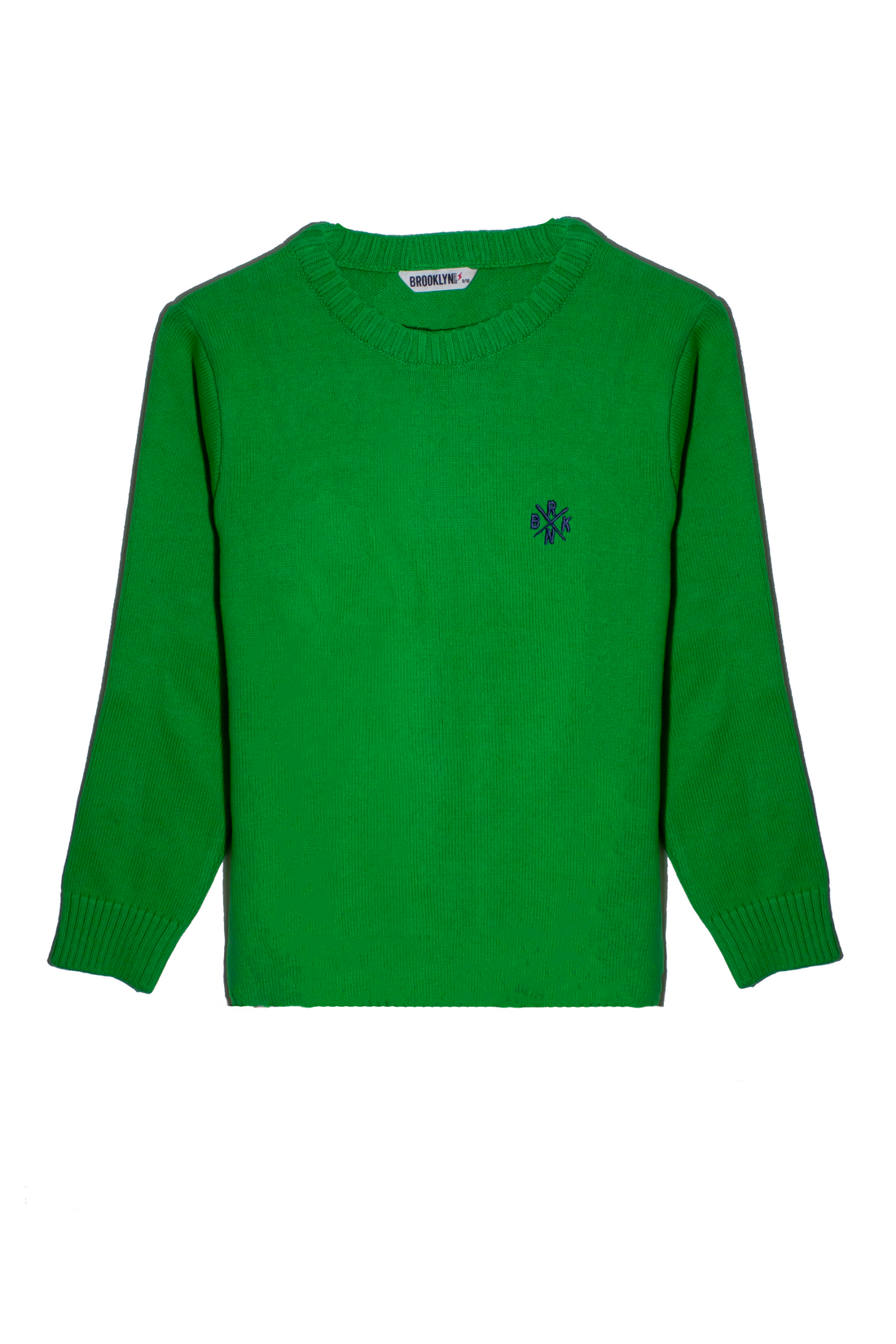 Boys Green Crew Neck Sweater