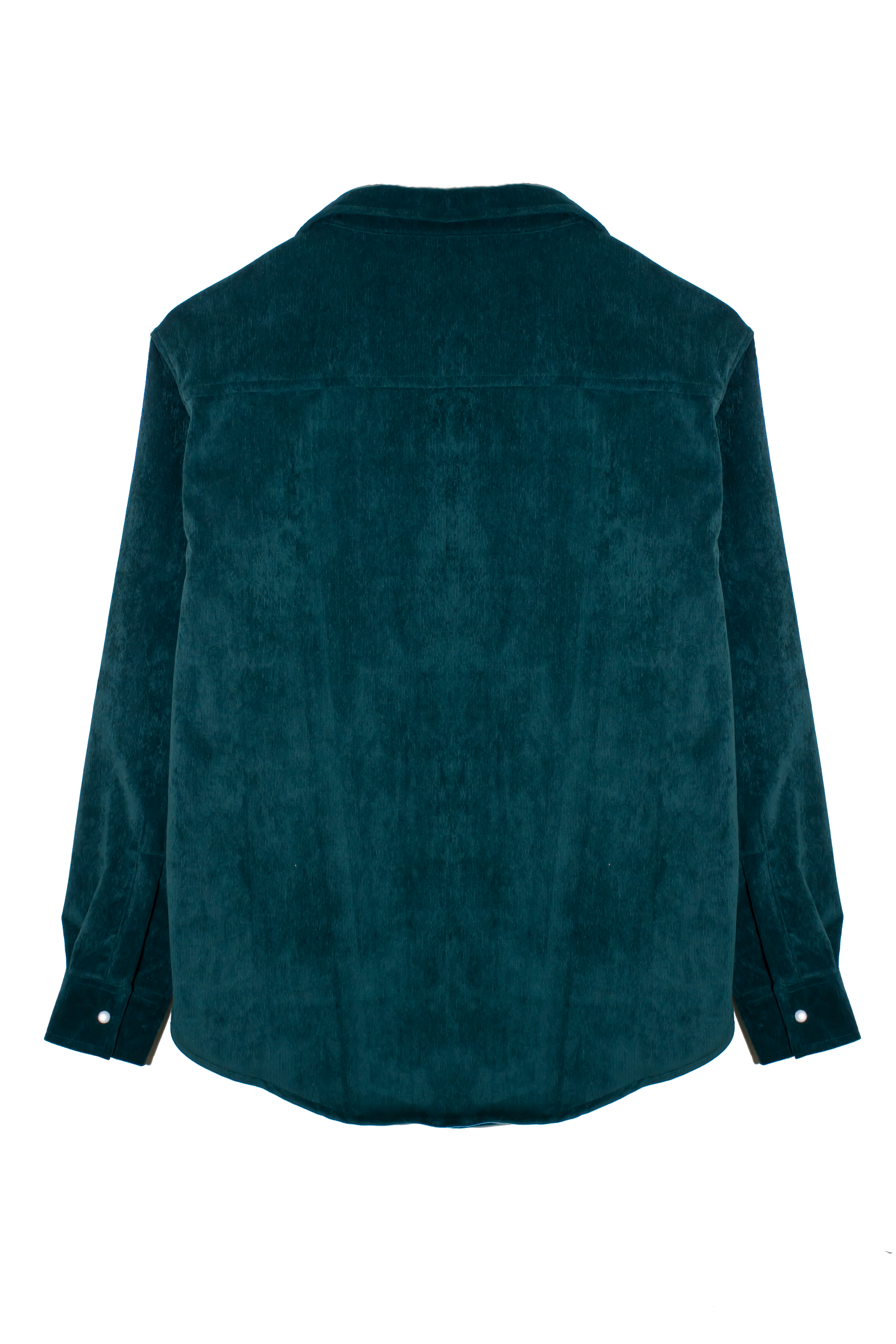MEN GREEN corduroy SHIRT WITH SNAP BUTTONS