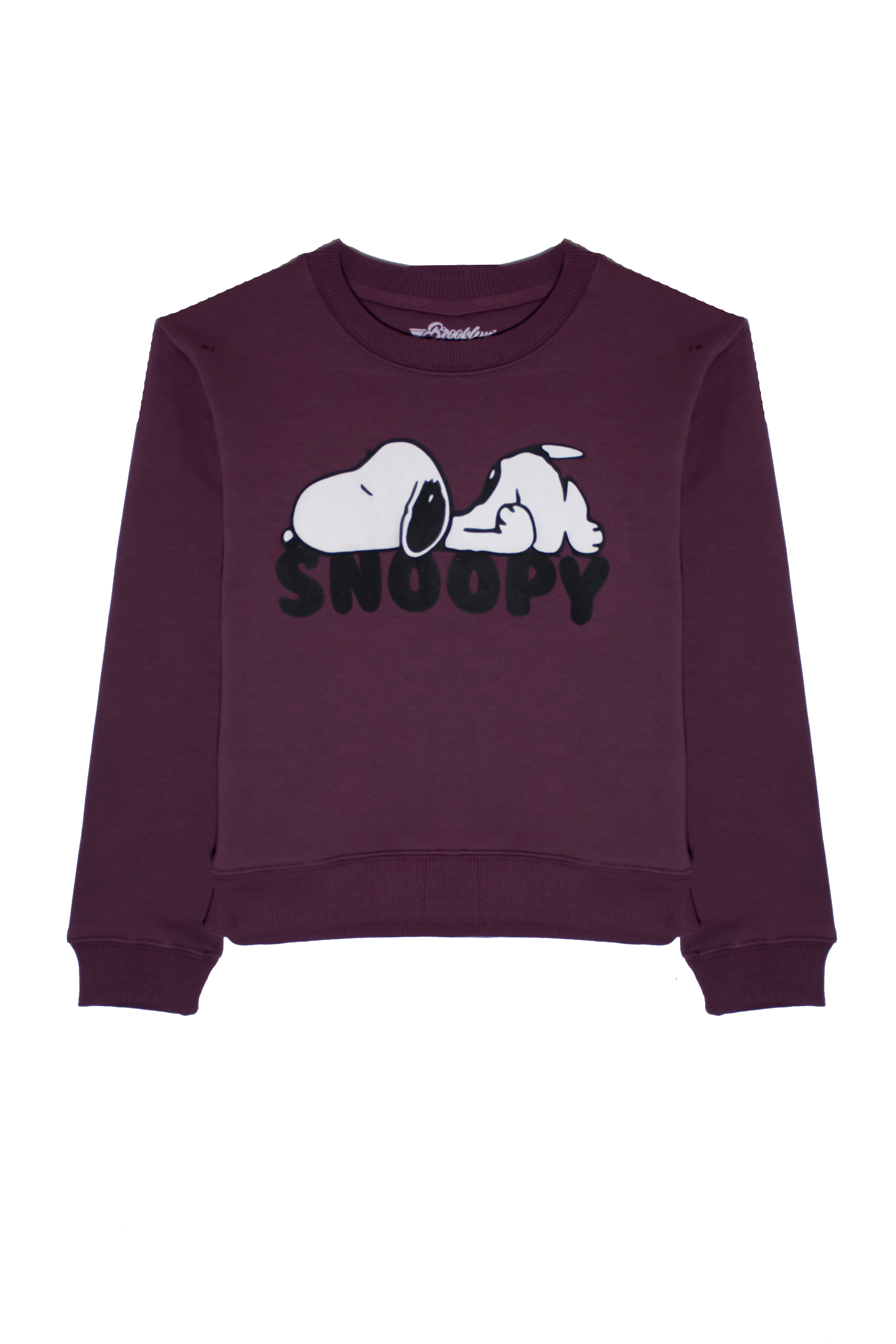 Girls Purple Sweatshirt with Snoopy Printing