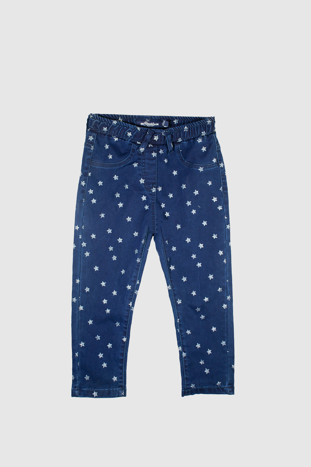 Girls Jegging Pant with Stars Glitter Printing