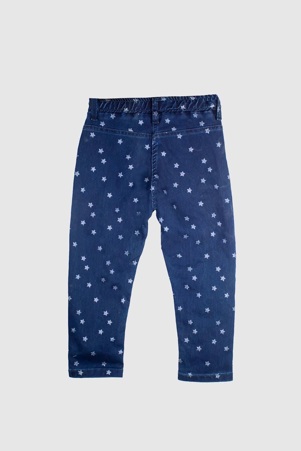 Girls Jegging Pant with Stars Glitter Printing
