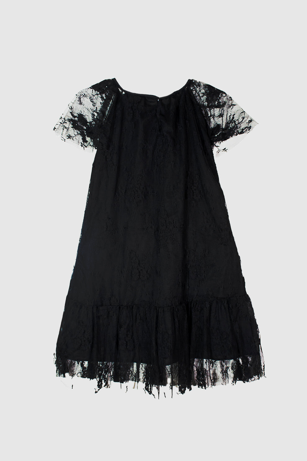 GIRLS EMBROIDERY BLACK TOP