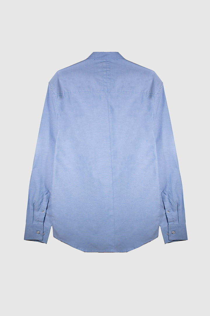 MEN CHAMBRAY SHIRT WITH EMBROIDERY ON CHEST
