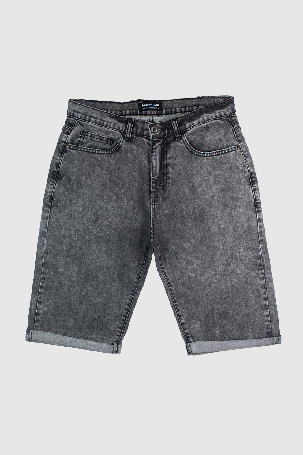 MEN RANDOM WASH BLACK BERMUDA