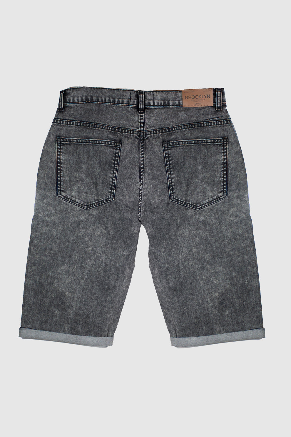 MEN RANDOM WASH BLACK BERMUDA