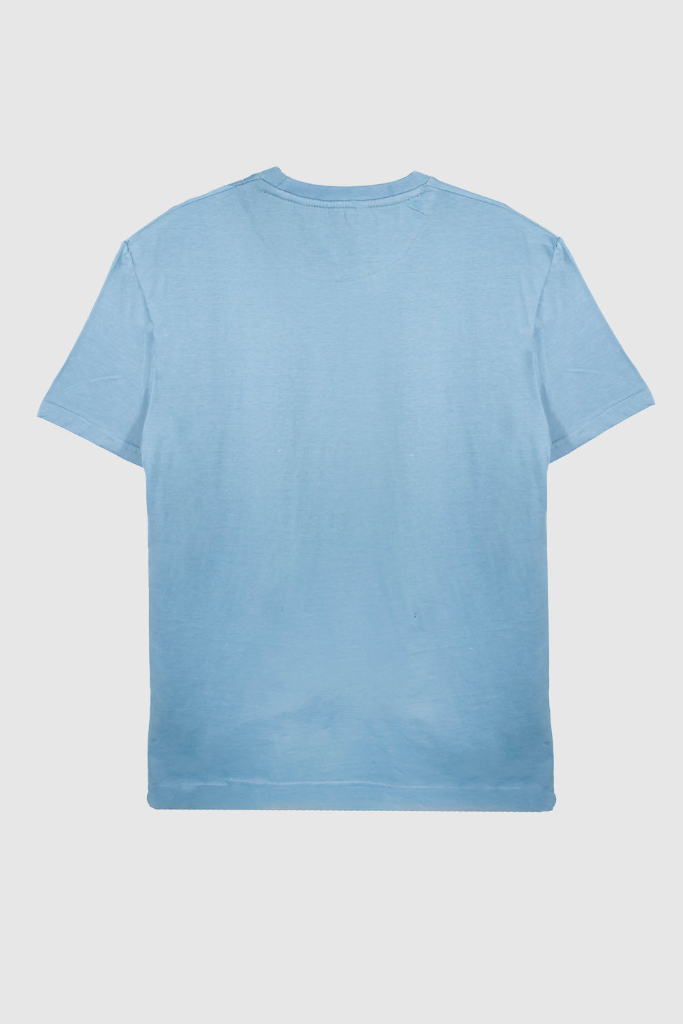 Men Relaxed Fit Moose Blue T-Shirt With Slogan Graphic