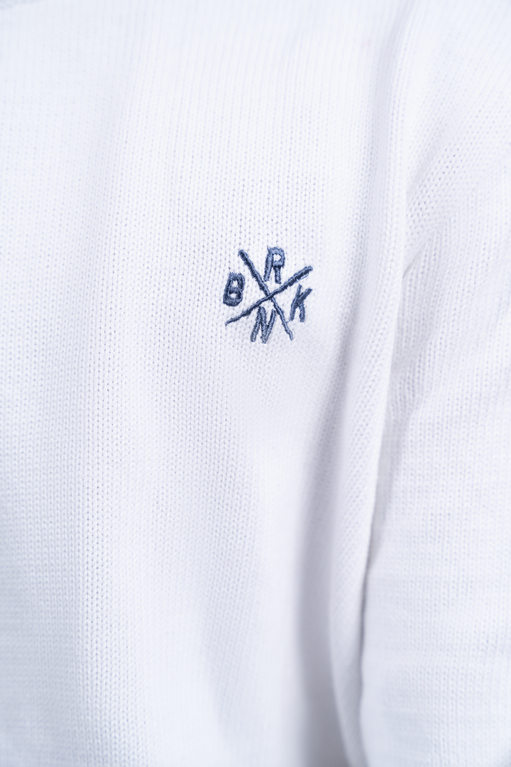 White Crew Neck Sweater