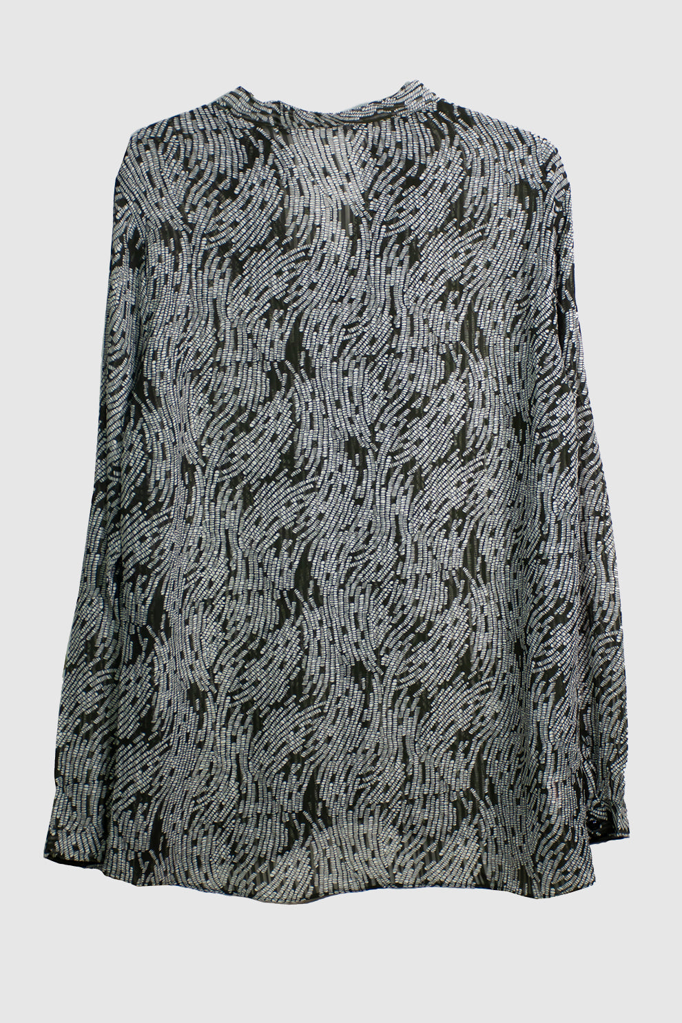 Women Printed Chiffon Top With Ruffles