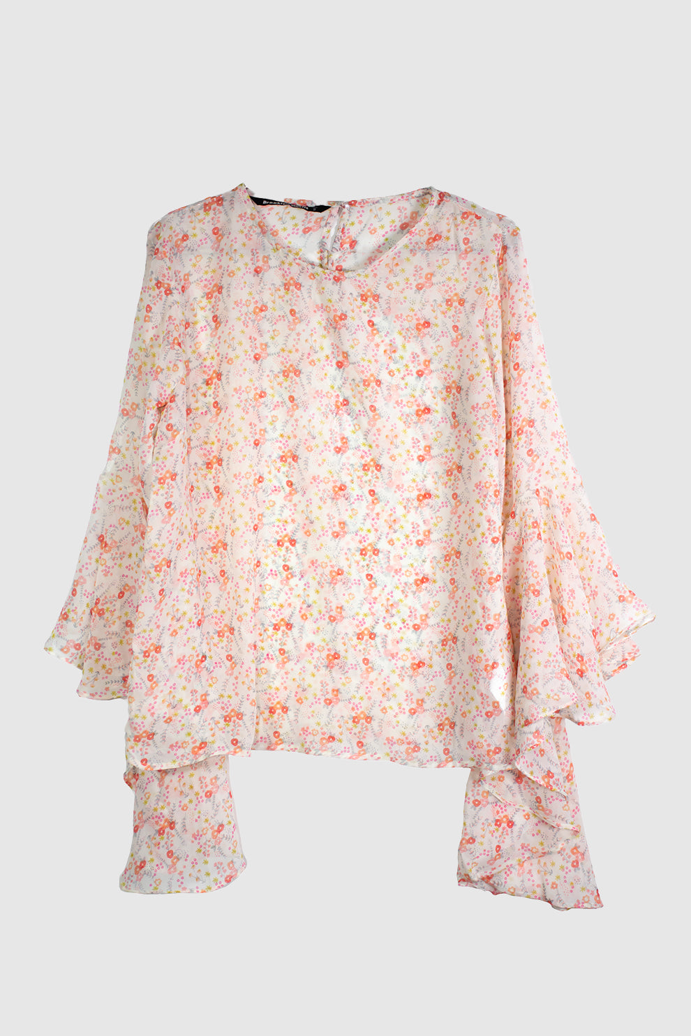 Women Multi Off White Printed Peplum Top