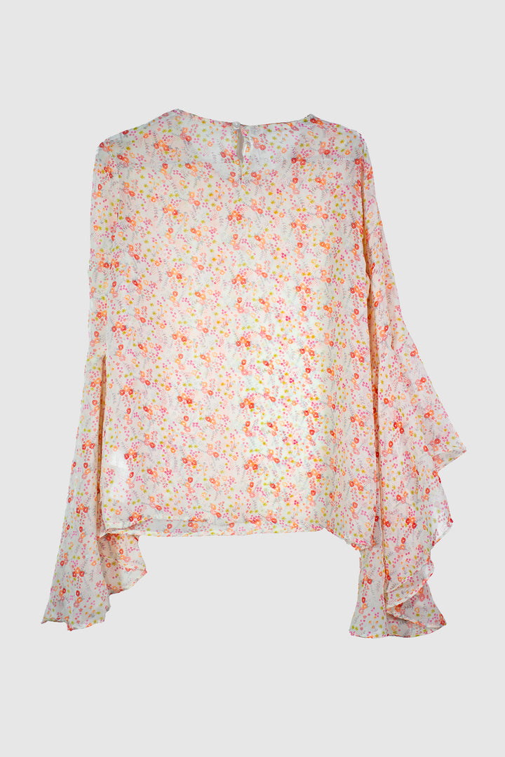 Women Multi Off White Printed Peplum Top