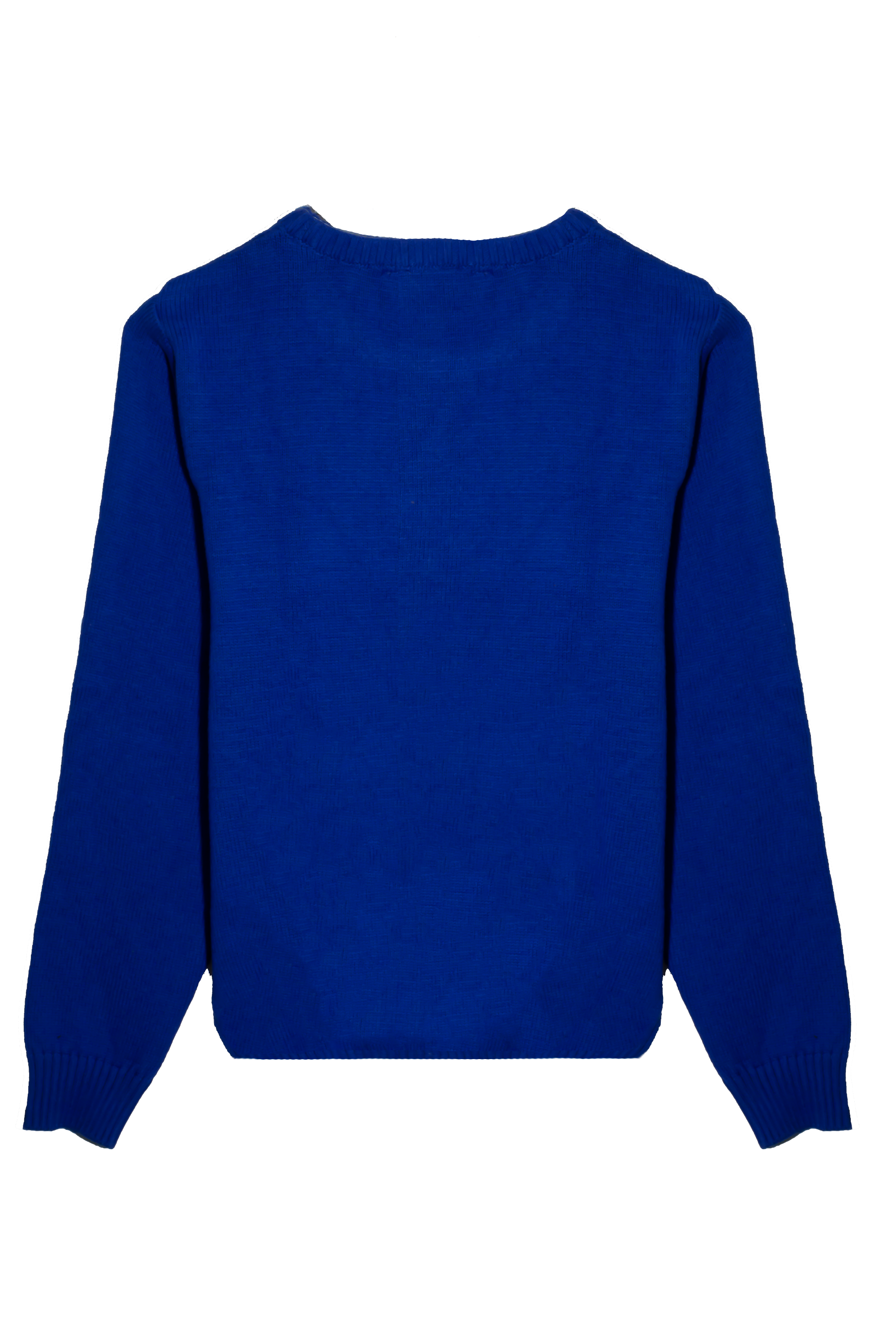 Boys Royal Blue Crew Neck Sweater