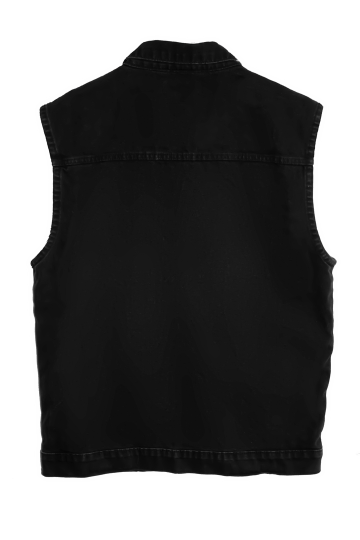Black Denim Vest